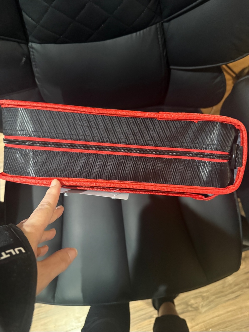 Five Star Red and Black 3" Zipper Binder Organizer - Picture 2 of 3
